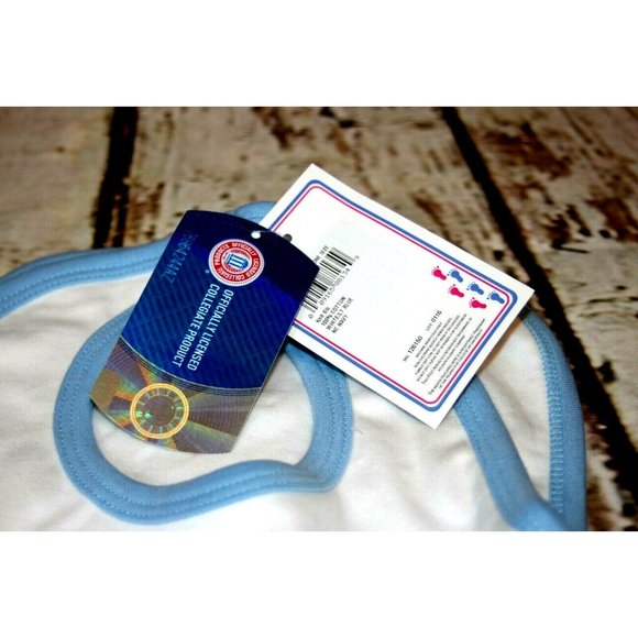 North Carolina Tar Heels Officially Licensed Embroidered Knit Baby Bib NIP - Picture 4 of 5